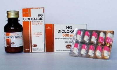 cajetín de pastillas de dicloxacilina
